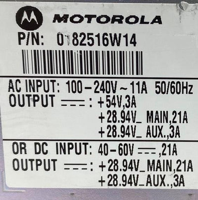 Motorola GTR8000 Power Supply DLN6781A 0182516W14 Repeater Power Supply - DLN6781