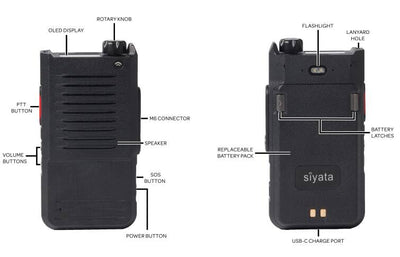 Siyata SD 7 PTT Mission Critical Handset - PTT Over Cellular Device