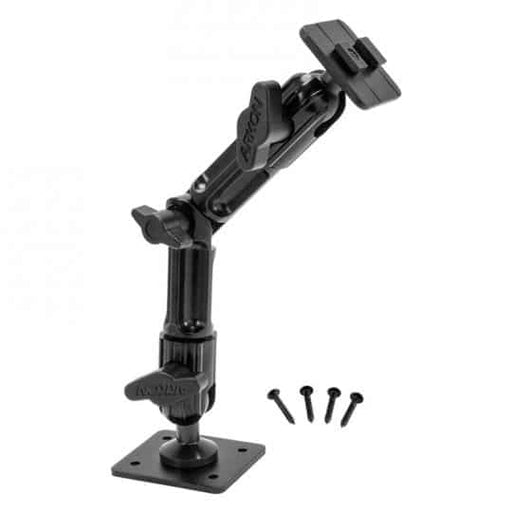 GPS LOCKBOX ACC-HD006 Heavy-Duty Multi-Angle Drill-Base Mounting Pedestal with 8" Arm - Dual-T Compatible