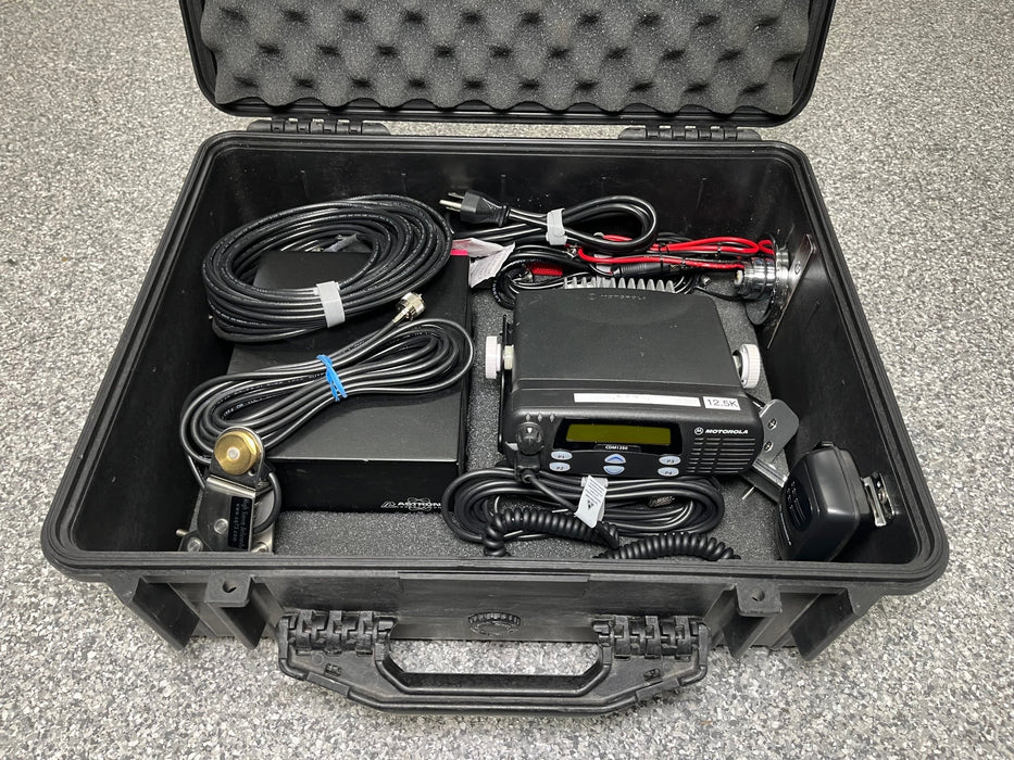 Motorola CDM1250 Mobile VHF Base Station Kit in Pelican Case - HaloidRadios.com