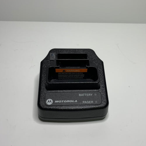 Motorola RLN5703 Minitor V Drop-In AC Charger w/Back Slot for Spare Battery - HaloidRadios.com